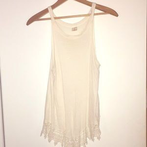 Cream, off white tank top